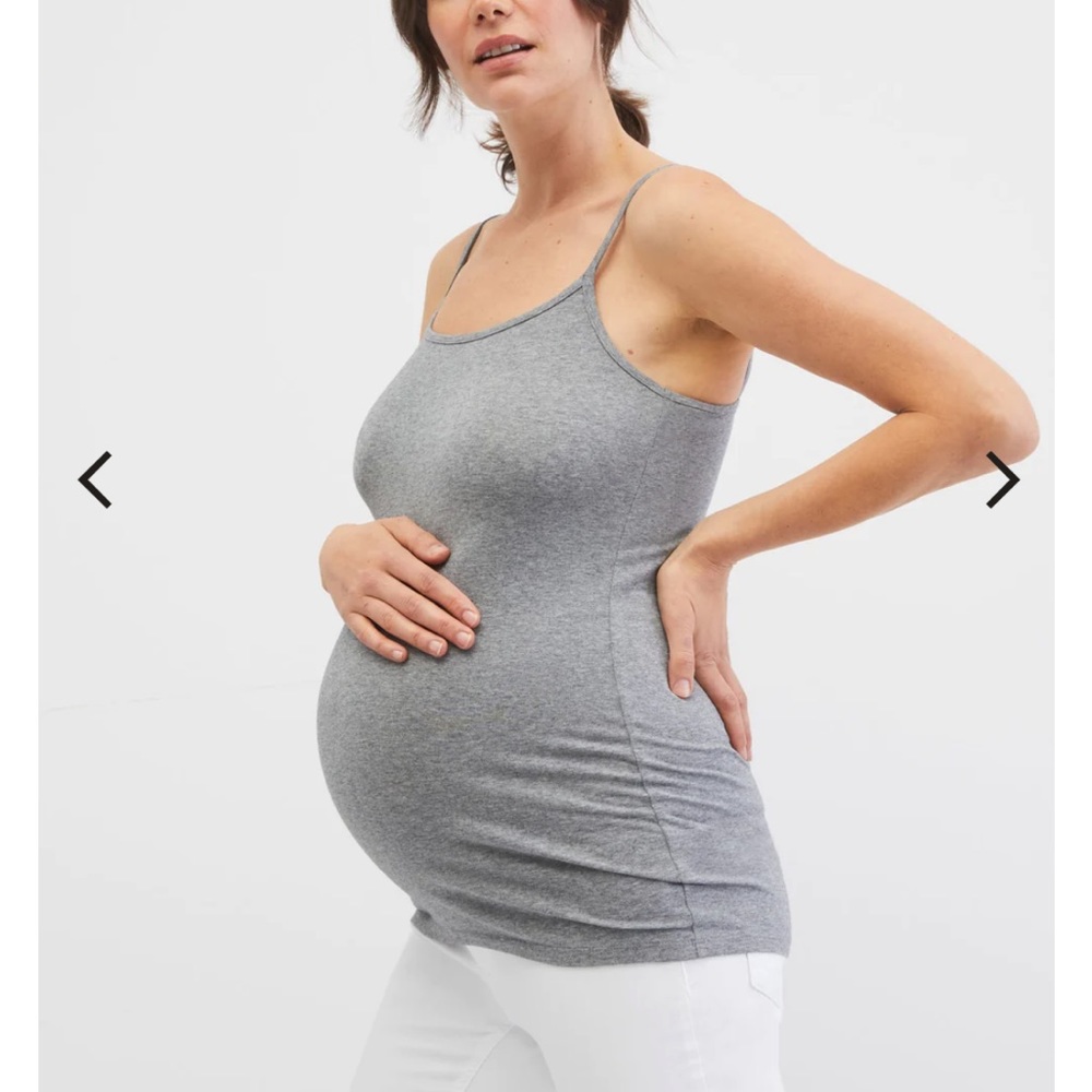 NwT Motherhood Maternity White Fitted Tank Top